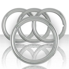 Set Of Four 16 Chrome Steel 1 12 Deep Wheel Trim Rings - Arfh359 Set Of Four 16 Chrome Steel 1 12 Deep Wheel Trim Rings - Arfh359
