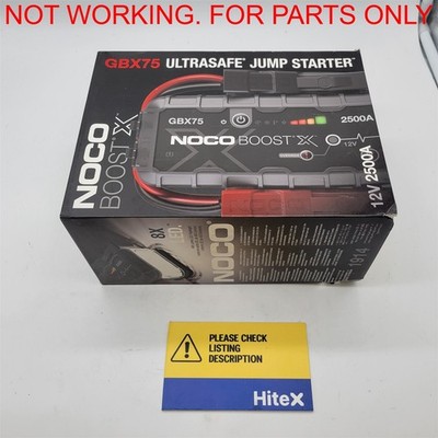 NOCO Boost X GBX75: 2500A UltraSafe Jump Starter   12V [GBX75] -NOT WORKING-