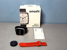 Amazfit Active 2 Premium Square 44mm AMOLED 512 MB Fitness Smart Watch in Black