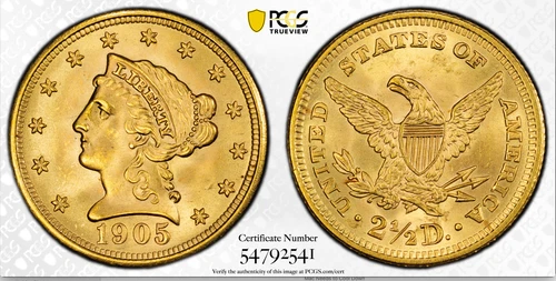 Liberty Quarter Eagle coin from a recent eBay sale