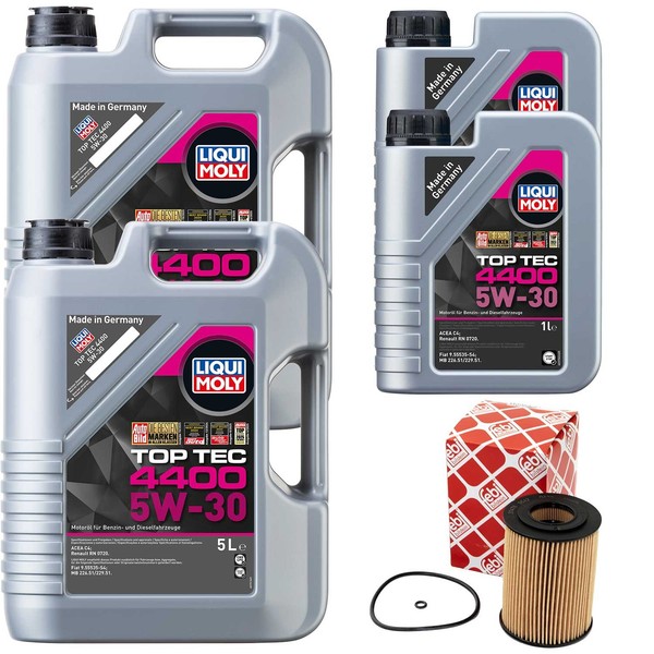 MotoröL Set 4400 5W-30 Liqui Moly 12 Liter + ÖLfilter FüR Mercedes Sprinter B906-image