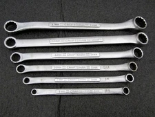 Vintage Craftsman 6pc Metric Box End Wrench Set -V- Made in USA