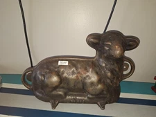Vintage Griswold No. 866 Cast Iron Lamb Sheep 2-Piece Cake Baking Mold
