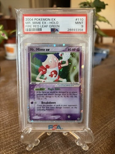 Pokémon TCG EX FireRed & LeafGreen Mr. Mime ex 110/112 Holofoil English PSA 9