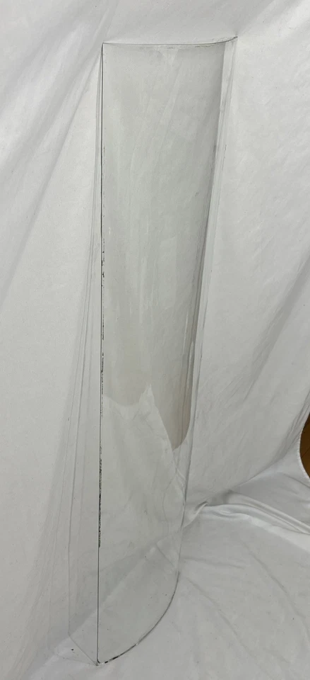 Antique Bent Curved Wavy Glass Replacement Panel For China Cabinet Door 44-1/8"C - Image 4 of 4