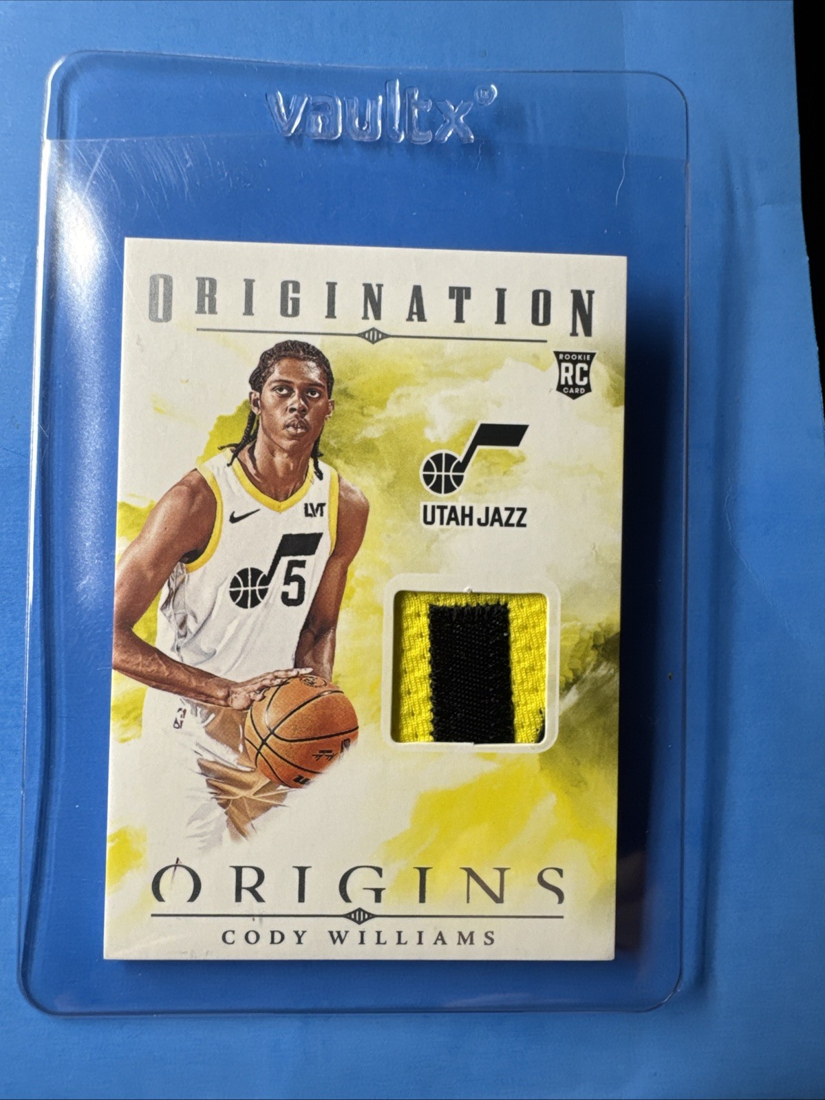 2024-25 Panini Origins Cody Williams Rookie Patch Card Utah Jazz RC