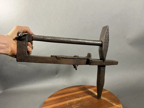 Antique Peck Stowe & Wilcox Tinsmith Blacksmith Square Pan Swage. Vintage Rare. - Picture 1 of 8