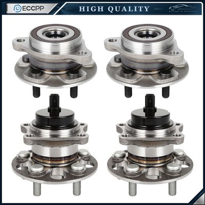 4 Pcs Front & Rear Wheel Hub Bearings Assembly For Toyota Corolla 2019 2020-2023