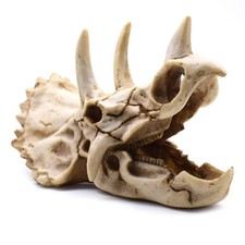 Resin Dinosaur Skeleton Triceratops Imitation Skull Model Home Office Display