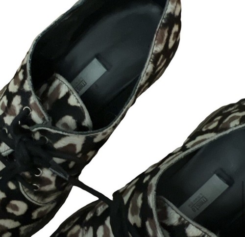 Oxford MIISTA LONDON pelo de becerro estampado de leopares, Oxford estampado animal, talla 8 - Imagen 6 de 7