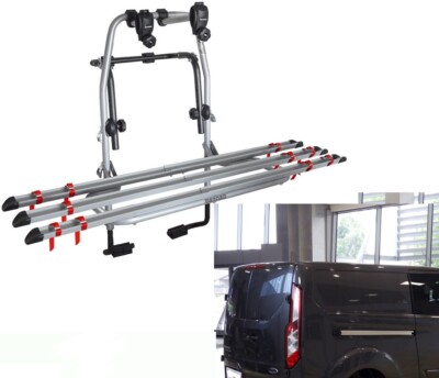 Fahrradträger hinten 3 Schienen für Ford Tourneo Custom Bj 2022 3 Fahrräder Doppel P.