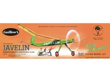 Guillow's Javelin Classic Balsa Wood Flying Toy Model Airplane Kit, USA  GUI-603