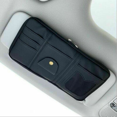 Car Sun Visor Organizer Pouch Bag Muti Pocket Card Storage - Foto 6