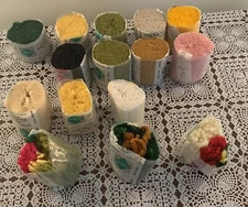 15 Packages Bernat Dexter Latch Hook Rug Yarn Assorted Colors Great For Crafts