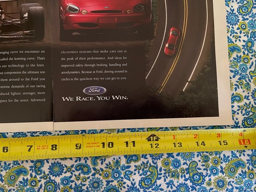 Vintage 1996 Ford Racing Print Ad KMart - Picture 8 of 9