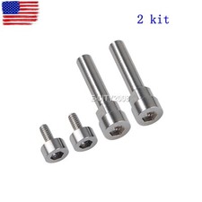 2 kit Metal Hinge Swivel Screw For Bose-QuietComfort QC35 I II Sliver