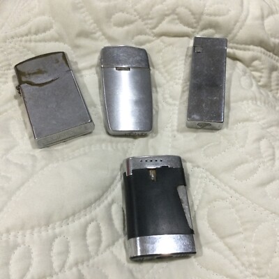 Colonel Kentucky,Ronson,Reliance Cigarette Lighters Lot Of 4