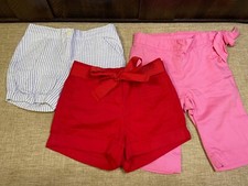 JANIE AND JACK GIRLS SHORTS AND CARPI LOT SET OF 3 SIZE 6-12 MONTHS 1024