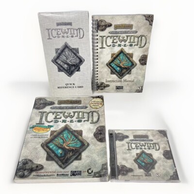 Icewind: Forgotten Realms PC Game 2-CD Set w/ Manual & Quick Reference Card