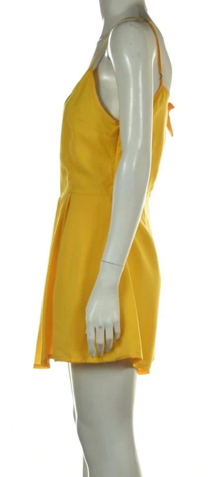 DV Dolce Vita Womens Romper Size L Yellow Solid Spaghetti Strap Skort Polyester - Image 3 of 4