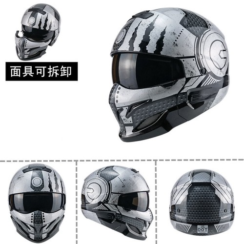 Full Face Motorcycle Helmet Detachable Multi-purpose Combination Motor Helmets - Picture 2 of 12