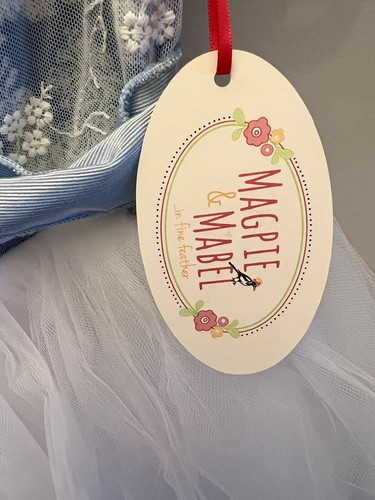 Magpie & Mabel Boutique NWT Blue Ice Tulle Hi Lo Dress Sz 6 Party Wedding - Picture 6 of 9
