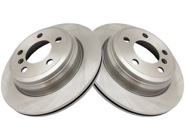 TRQ 52ZY11D Rear Brake Rotor Set Fits 2015-2016 BMW 428i xDrive Gran Coupe