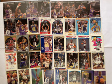 Lot of 40 Different Karl Malone Cards including 10 Skybox USA Dream Team Cards