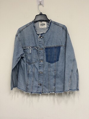 fashiru oversized denim jacket ネイビー oversized denim jacket/2color（setup対応） | F A S