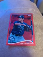 2014 Topps Update Red Hot Foil Cesar Ramos #US-86 Tampa Bay Rays