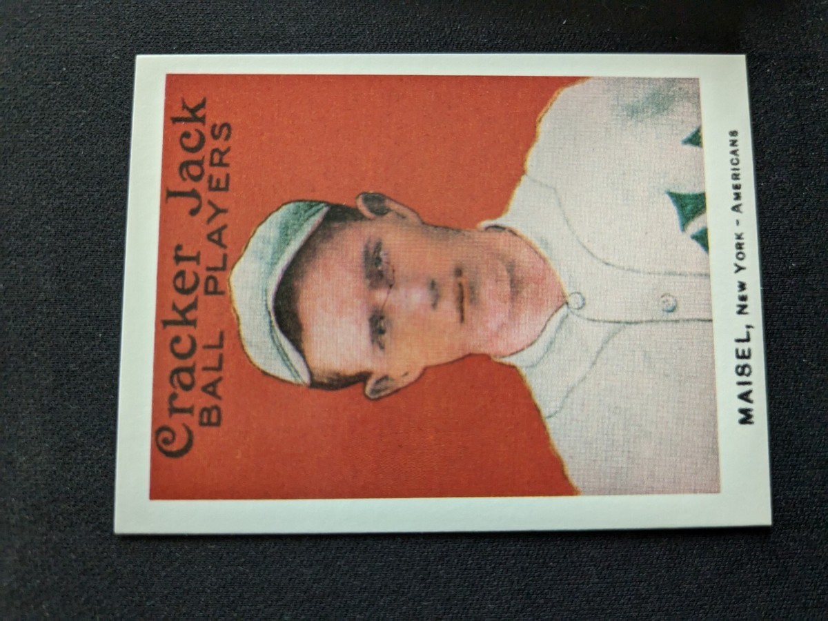 1915 Cracker Jack Reprint Baseball Card # 158 Fritz Maisel - New