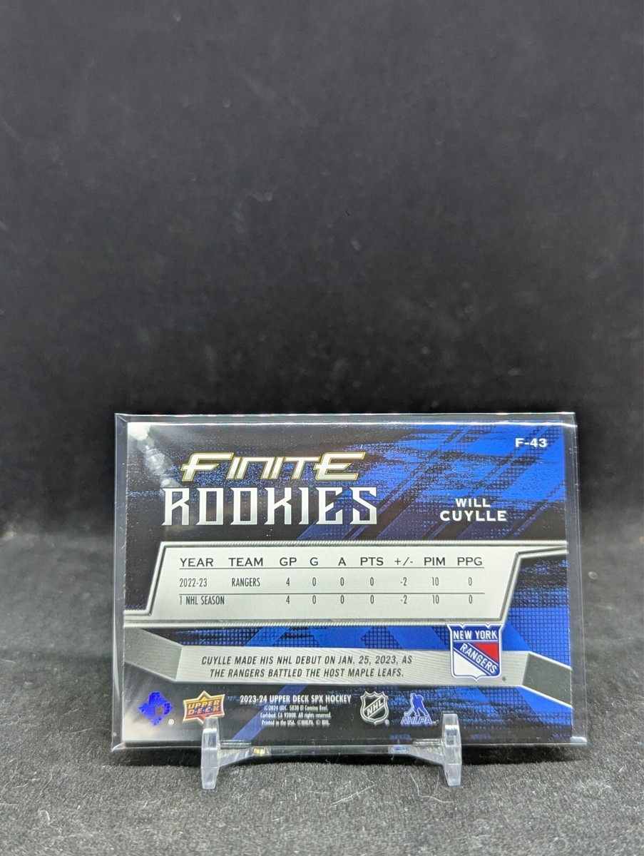 2023 Upper Deck SPx Finite Rookies /799 Will Cuylle | eBay
