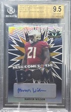 2021 Leaf Valiant - Here Comes the Boom Marvin Wilson #HCB-MW1 Navy /35 (AU, RC)