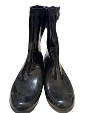 UGG Sienna Rain-boots Woman’s Black Sz 7 Classic Rubber Boots with Plush Wool