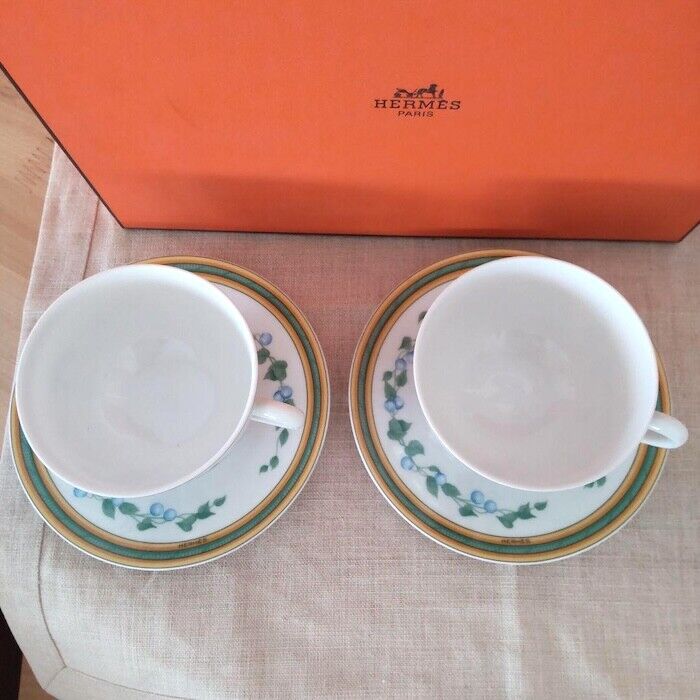 Hermes Toucans Tea Cup Saucer Tableware 2 set Animal Coffee Hermes Toucans Tea Cup Saucer Tableware 2 set Animal Coffee