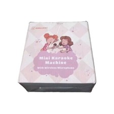 Kinglucky Mini Karaoke Machine Woth Wireless Microphone Colorful Lighting...