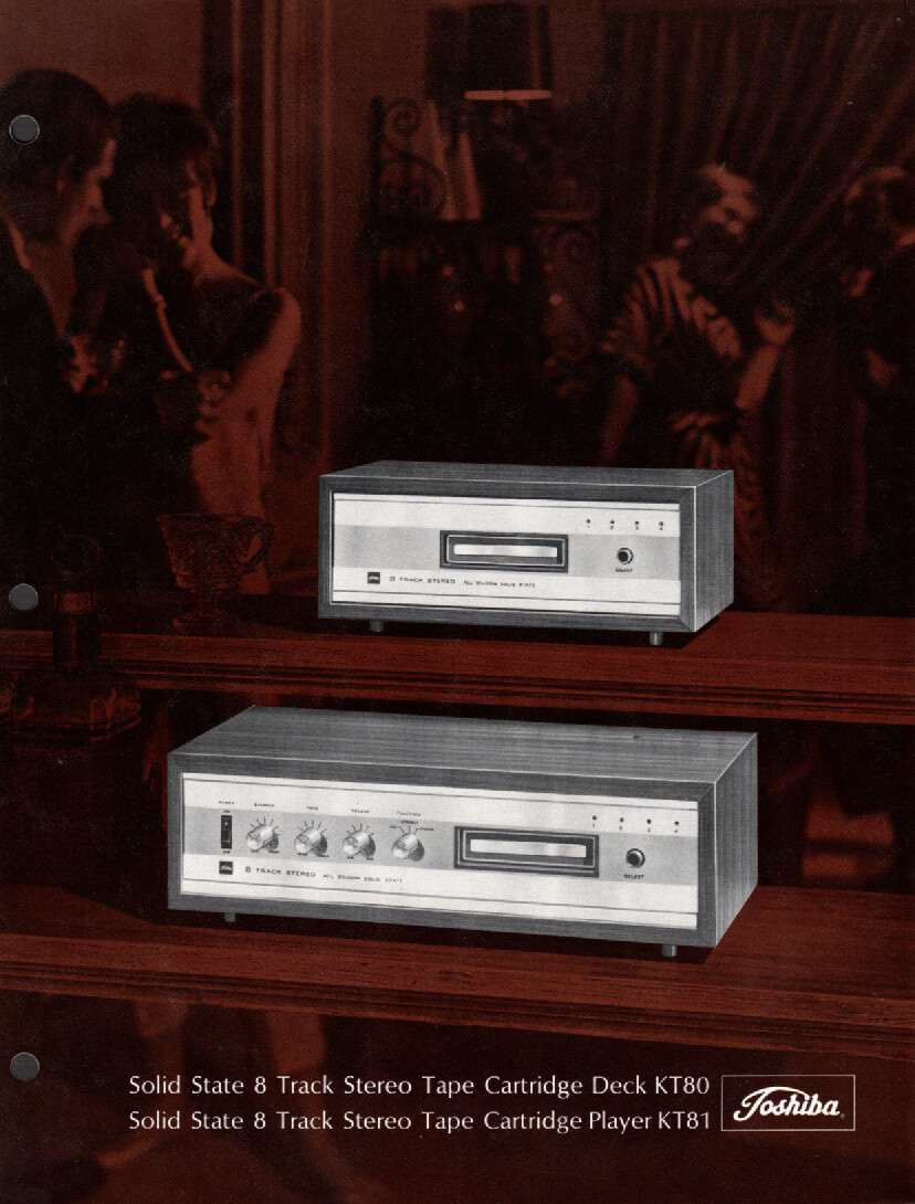 Toshiba - KT80/KT81 8-Track Decks- Original Sales Brochure - | eBay