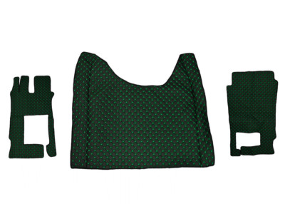 Black Green Floor Mats Eco Leather Covers For Actros F 2021+ Truck Left Hand Drive