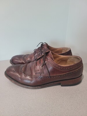 J and M Leather Wingtip Oxford Shoes J&M Est. 1850 Brown Leather Wingtip Oxford Shoes Mens 12M | eBay main image 3
