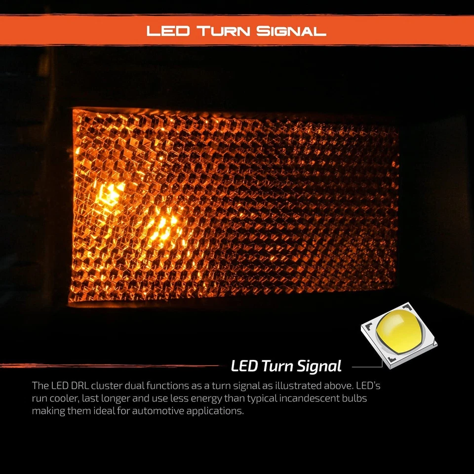 Par de faros proyectores tubo LED negro para Toyota 4Runner 2010-2013 Foto 3 de 4