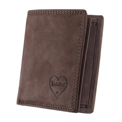 Hodalump und Ratschkatl Geldbörse Marion braun echt Leder x 11