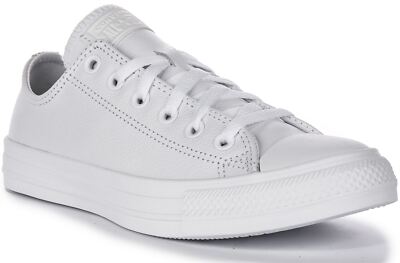 Converse 136823C Chuck Taylor All Star Womens Sneaker White Mono US 6 - 9