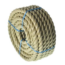 LABLT 3/4" 50' PP 3 Strand Twisted Rope Arborist Bull Rope Manila Rope