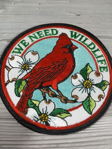 PENNSYLVANIA GAME COMMISSION WE NEED WILDLIFE PATCH CARDINAL White Back - Picture 2 of 4