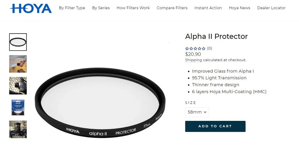 49mm Hoya Alpha MC UV Filter Made in Philippines, Premium Multicoated - Image 2 of 2