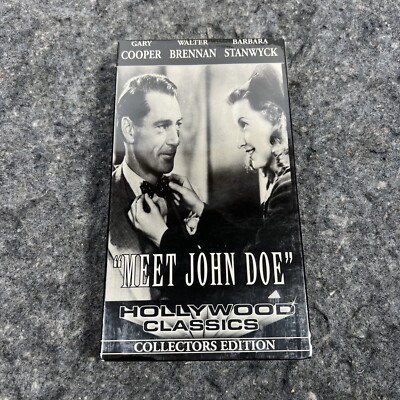 Meet John Doe VHS Hollywood Classics Sealed/NEW 1994