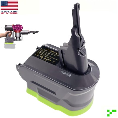 Battery Adapter Converter for Ryobi 18V Li-ion -to- Dyson V7 V8 Vacuum Cleaner
