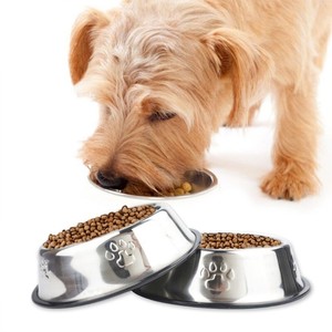Kennel Club Large Stainless Steel Dog Bowl Pet Food Feeder Variety