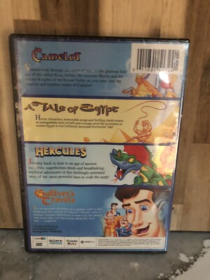 Heroic Tales DVD 4 Movies Sony Wonder Camelot Egypt Hercules