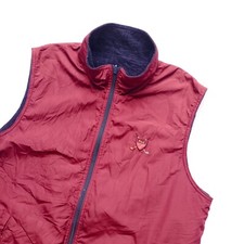 Vintage Polo Golf Ralph Lauren Mens Vest Large Reversible Fleece Shield Logo